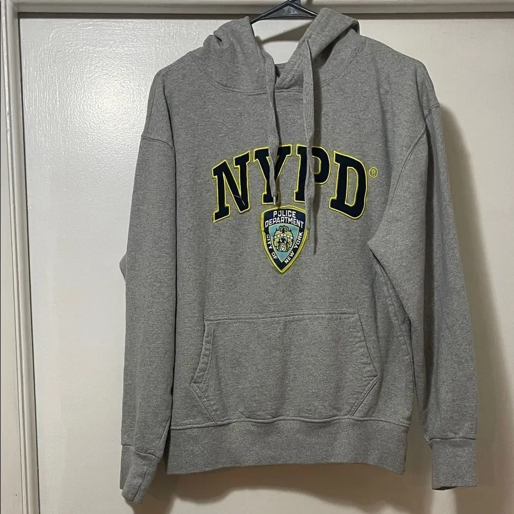 Gray NYPD Hoodie size medium